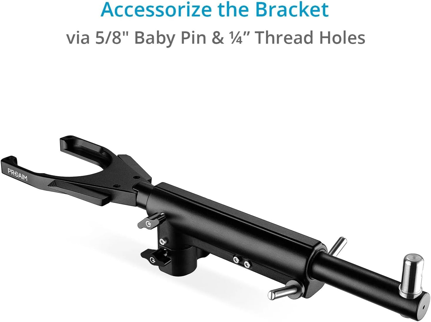 Proaim Ring Docking Bracket for Handheld Camera Stabilizers, Arm & Vest. Payload Capacity up to 25kg / 55.11lb. (ST-RGDB-01)