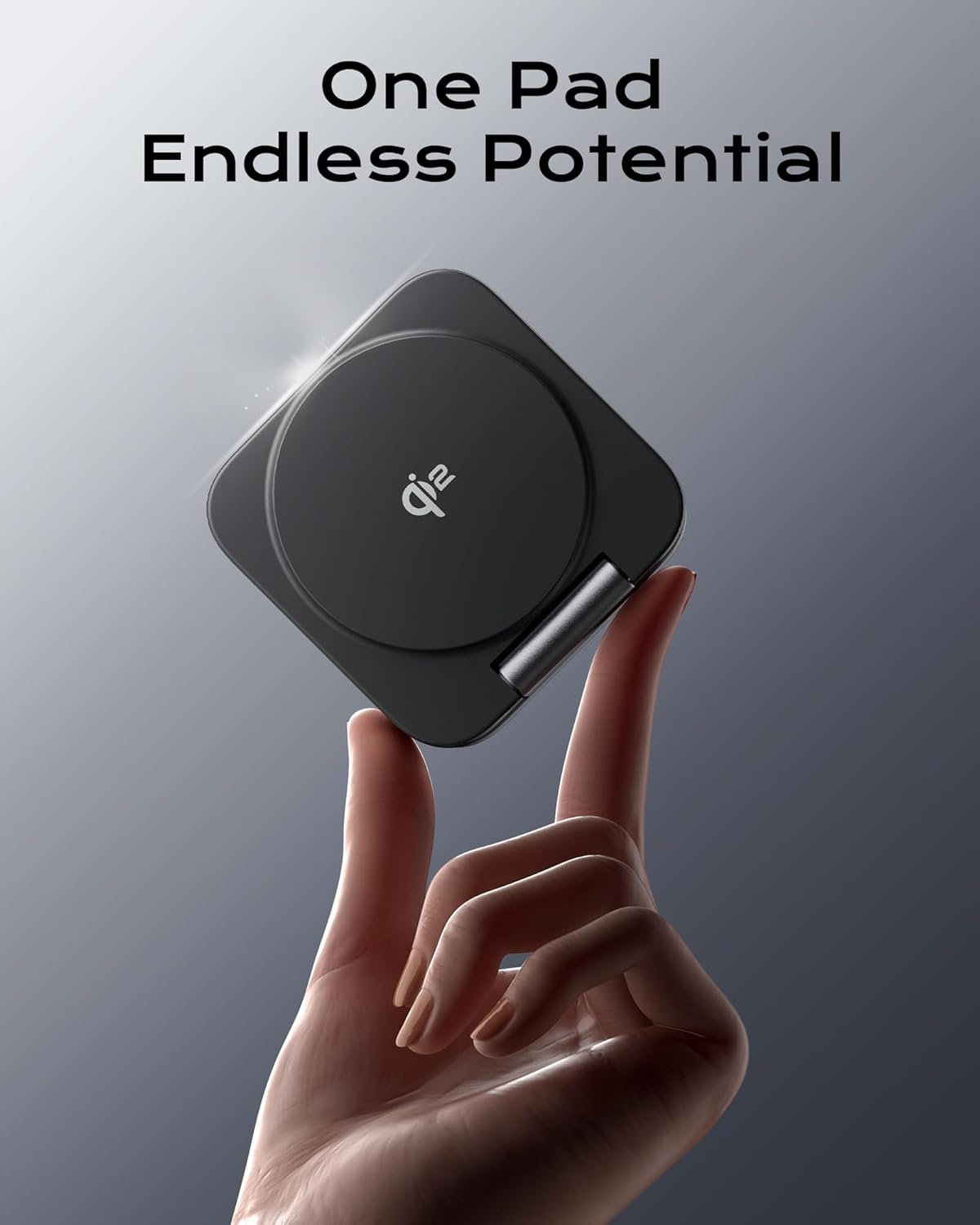 Qi2 Certified 3 in 1 Travel Charger MagSafe Compatible, Upgraded Foldable Wireless Charger Stand, Mag-Safe 3 in 1 Charging Station,15W Fast Charging for iPhone 17/16/15/14/13/12, Apple Watch, AirPods