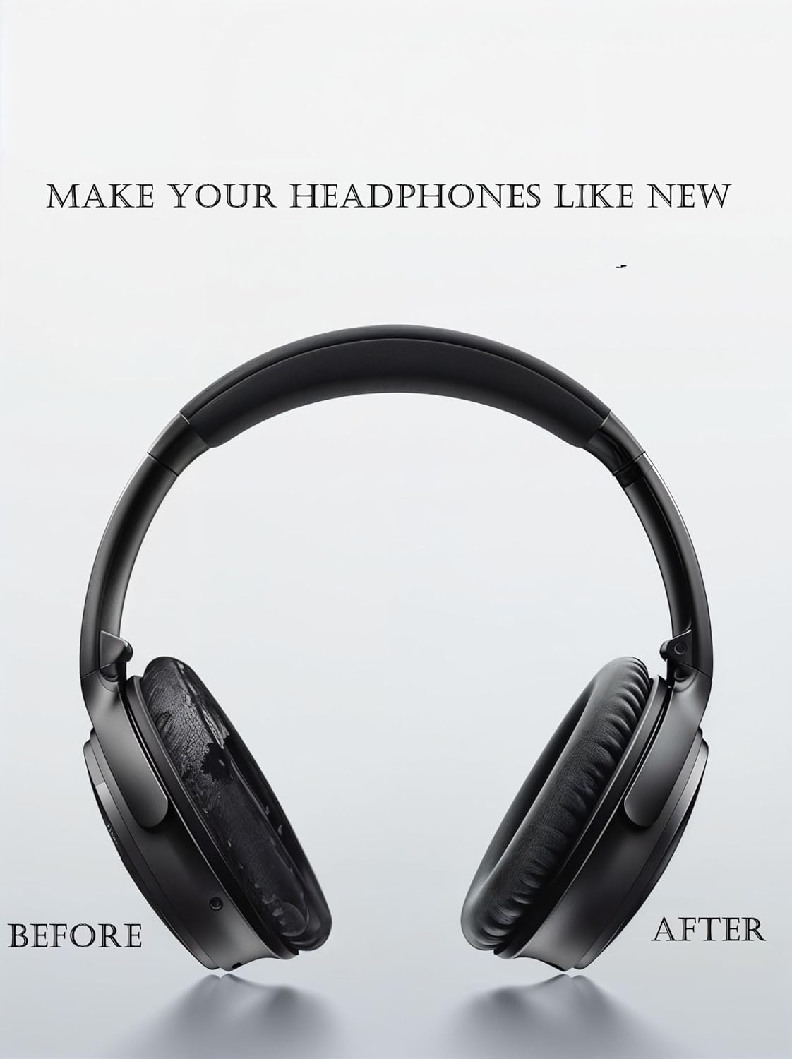 Headphones Replacement Ear Pads Cover,for Bose Quietcomfort QC15 QC25 QC35 35 ii Headsets (Black)