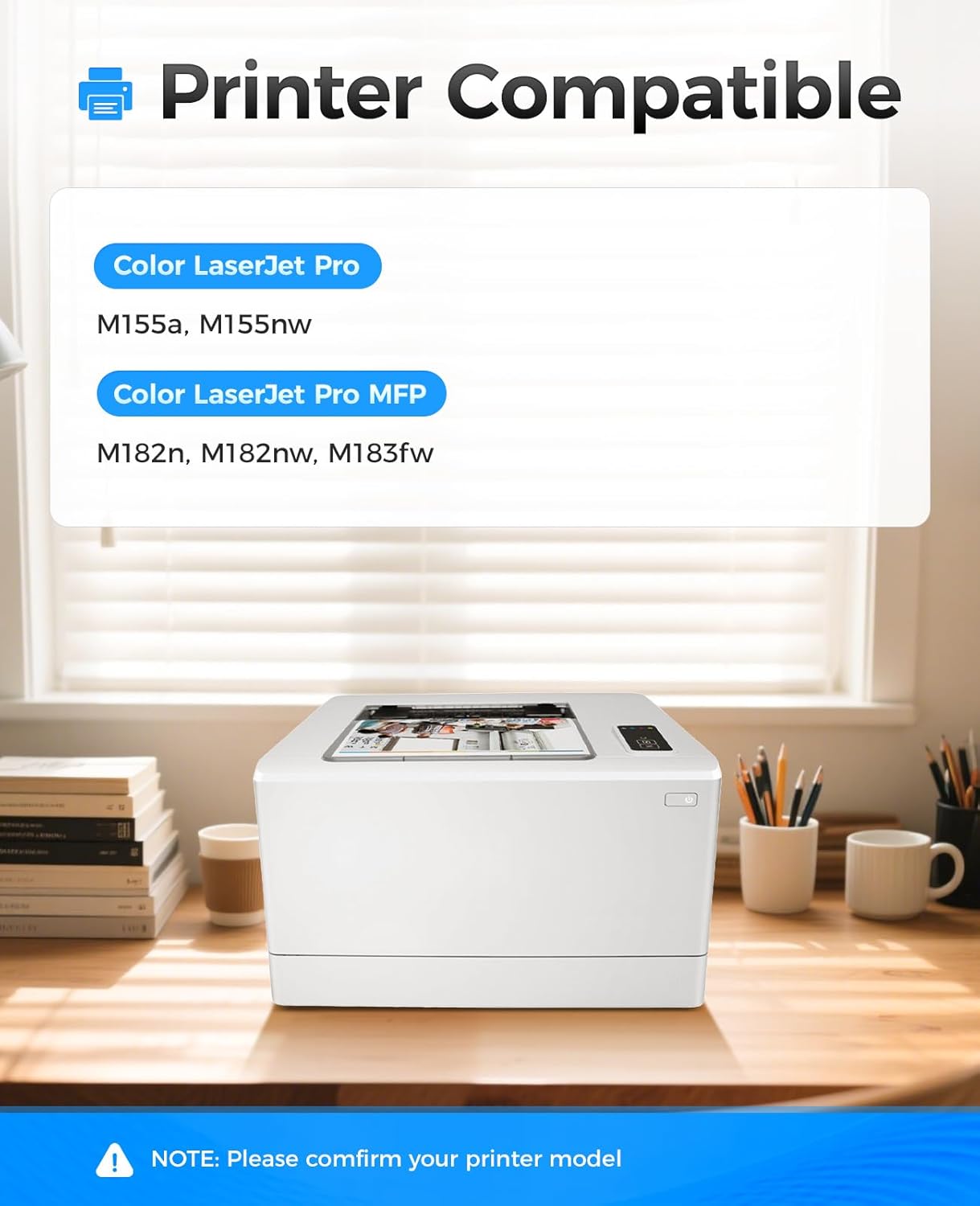 215A Toner Cartridge Set 4-Pack High Yield Replacement for HP 215A W2310A W2311A W2312A W2313A Compatible with HP Color LaserJet Pro MFP M182n M182nw M183fw M155a M155nw Printer Ink Black Magenta Cyan