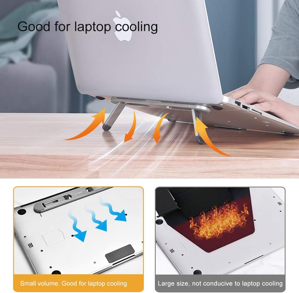 Laptop Stand for Desk,Laptop Cooling Stand,Keyboard Riser, Ergonomic Laptops Elevator for Desk, Laptops Riser Compatible with MacBook Air Pro, with Dell, with HP, More 10-15.6” Computer