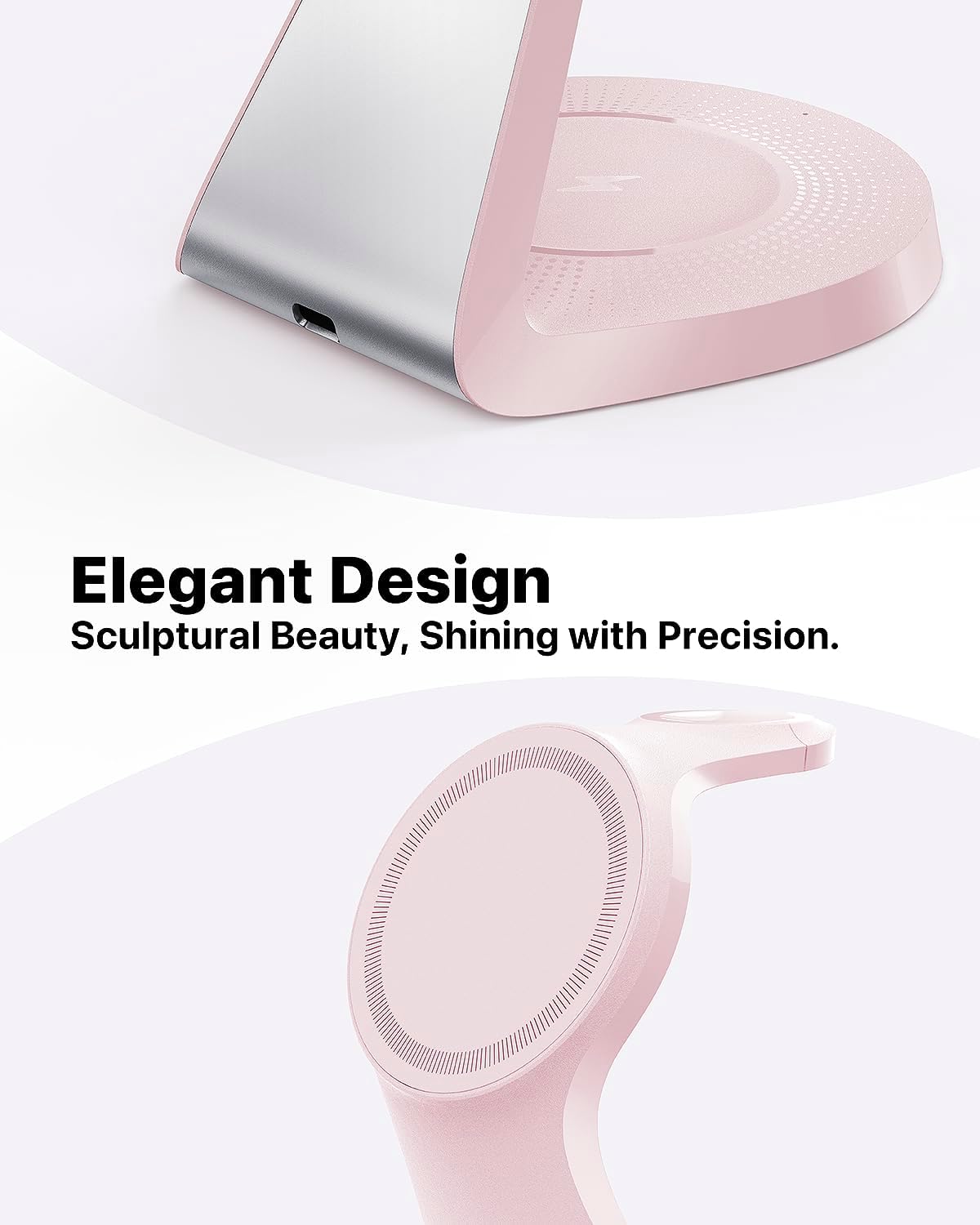 3 in 1 Charging Station for Apple Devices, Mag-Safe Charger Stand Fast Charging, Wireless Charger for iPhone 16/15/14/13/12 Series, & AirPods, & iWatch (USB-C Charger Included)