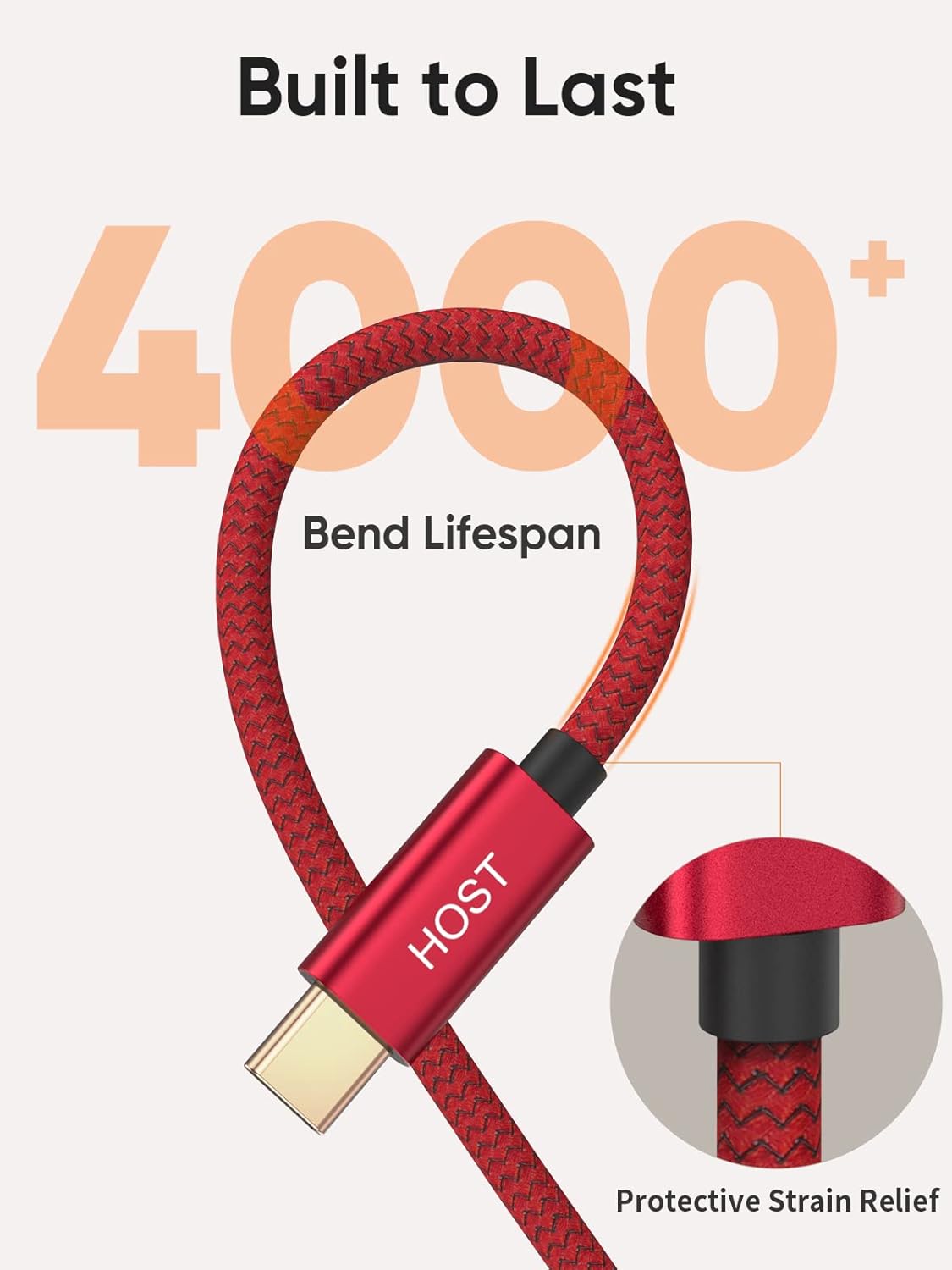 CableCreation 1FT USB C to Micro B Cable,10Gbps Speed External Hard Drive Braided,USB 3.1 Type C to Micro B Work for iPhone 15 Series,Seagate WD Westgate My Passport,MacBook Pro/Air, iPad/Tablet,Red