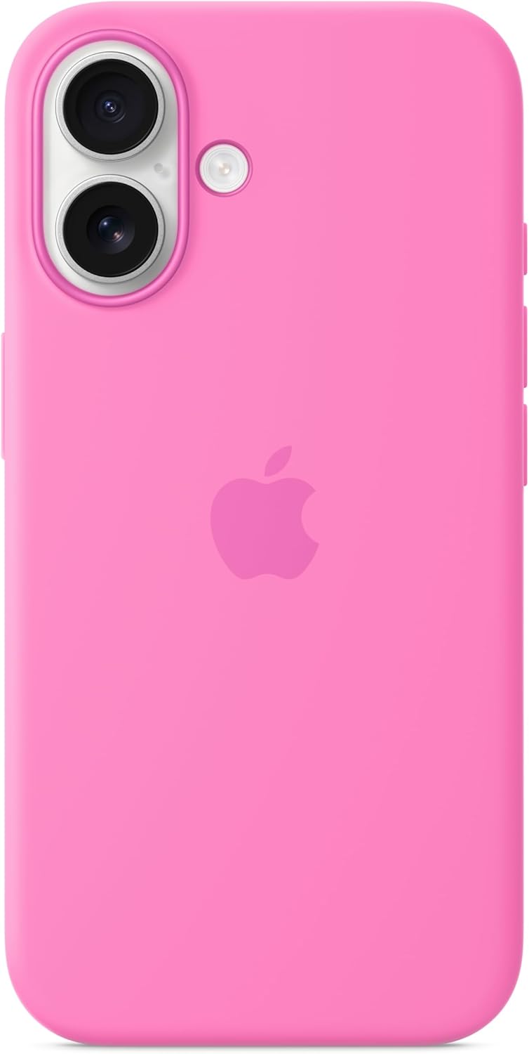 Apple iPhone 16 Silicone Case with MagSafe and Camera Control: Lightweight Phone Case, Wireless Charging Compatible, Smooth Matte Finish; Peony
