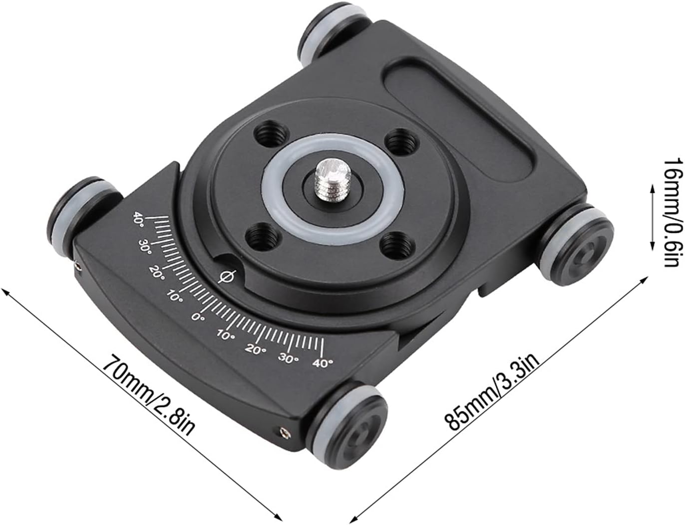 Camera Slider, Camera Car Aluminium Alloy 4 Wheeled Tabletop Slider with 1/4 Screws, Filming Equipment for Ball Head Phone Clamp DSLR Camera Video Camcorder