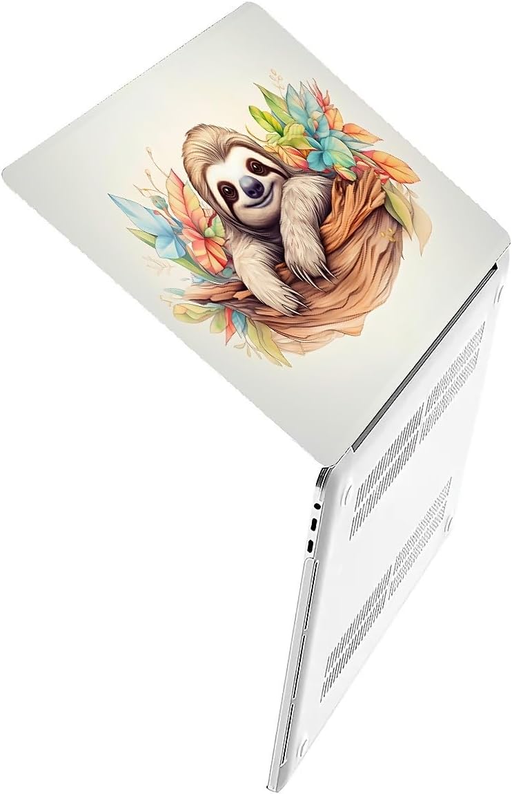 Compatible with MacBook Air 13.3 13.6 Inch Case 2022 2021 2020 2019 Plastic Hard Shell Case Cover,13.3 Pro(A1706/A1708/A1989/A2159/A2289/A2338), Sloth