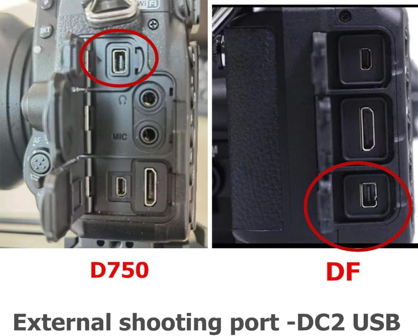 for NK Remote Cable RC301-DC2 Small Shutter Release Remote controlDF,Z5.Z6.Z6II,Z7,Z7II,D7100,D7200,D750,D600,D610,D90 D5600,D5300,D3300 Short Button (RC301-DC2 NK 11.8in/30cm)