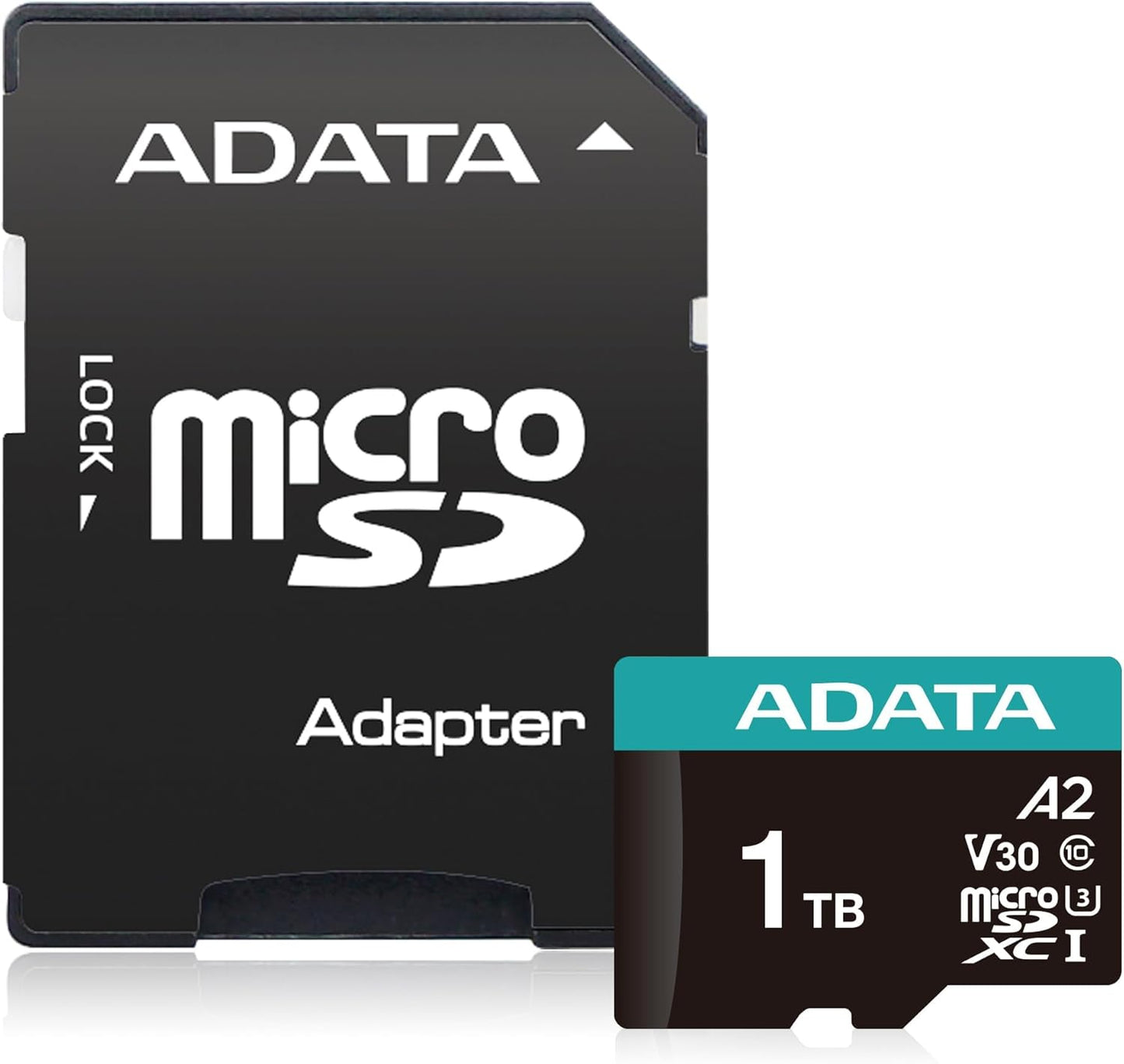 ADATA Premier Pro 1TB MicroSDXC UHS-I U3 V30 Class 10 A2 MircoSD Memory Card with Adapter AUSDX1TUI3V30SA2-RA1