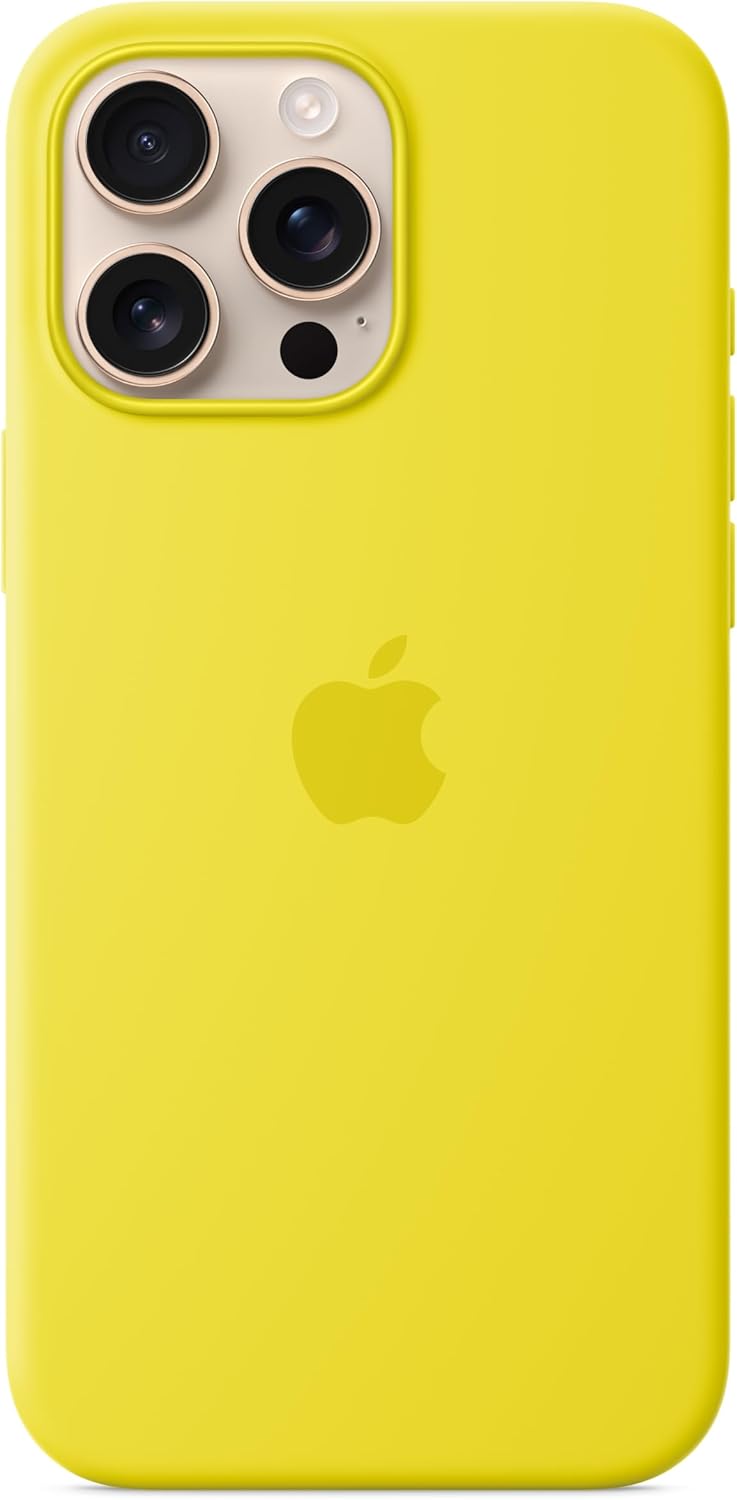 Apple iPhone 16 Pro Max Silicone Case with MagSafe and Camera Control: Lightweight Phone Case, Wireless Charging Compatible, Smooth Matte Finish; Star Fruit