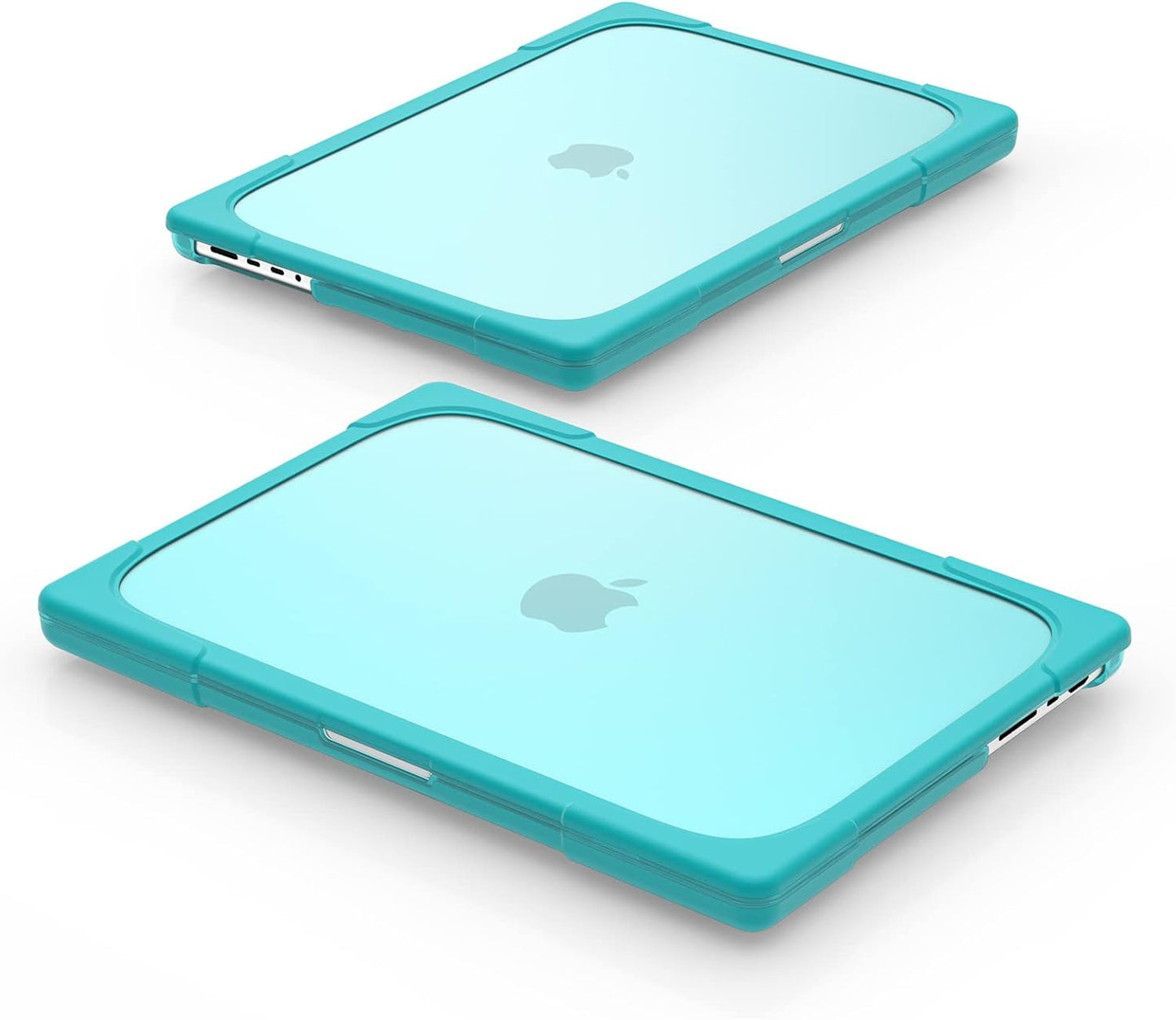 Batianda Compatible with New MacBook Pro 16 inch Case 2024 M4 Chip 2023 2021 Release with M3 M2 Pro Max, Heavy Duty Protective Plastic Hard Shell with Fold Kickstand & Keyboard Cover Protector, Blue