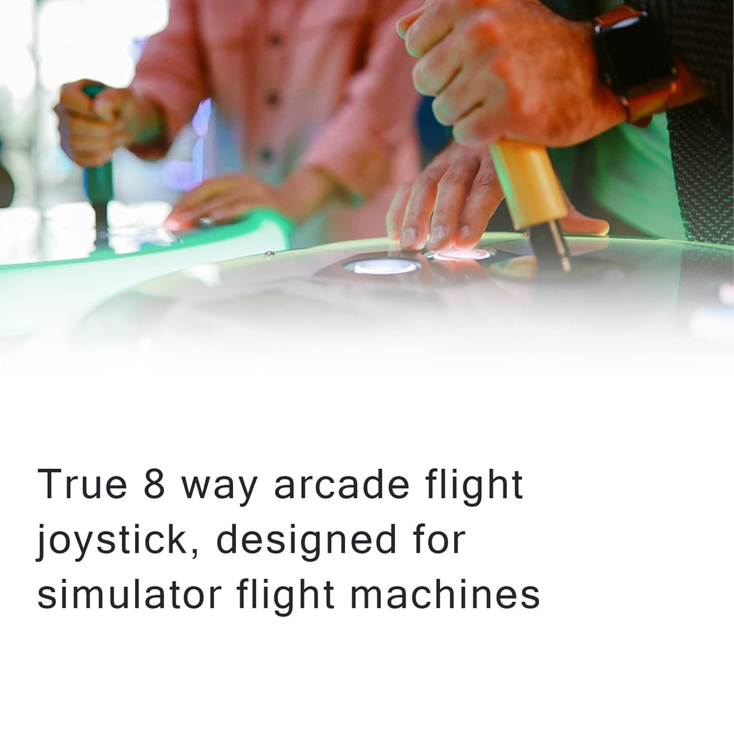 Flight Joystick 8-way adjustable joystick with trigger and top launch button for video game simulator flyer