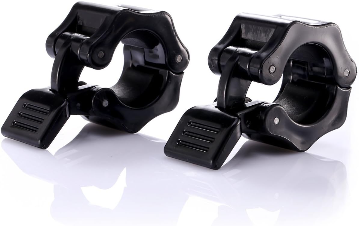 1 inch Barbell Collar Weight Lifting Barbell Clamps Quick Release Dumbbell Collars Locking Collar for Workout Home Gym Training