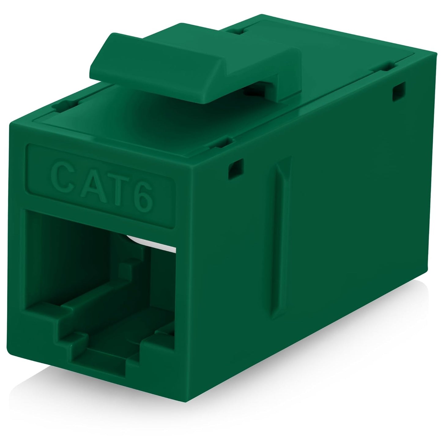 Everest Cat6 RJ45 Keystone Coupler (24-Pack) in Green - RJ45 Coupler - Cat 6 Couplers - Female to Female Cat6 Keystone Jacks - Ethernet Couplers - Ethernet Cable Extender