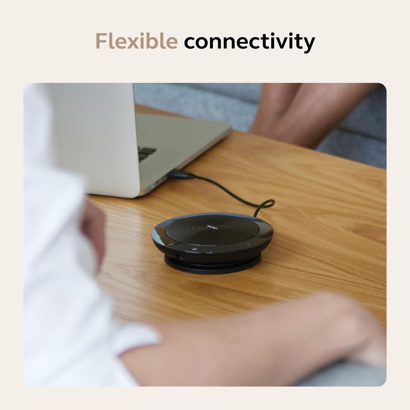 Jabra Speak 510 (2025 Edition) Portable Wireless Bluetooth Speaker with Link 370 USB Adapter for Meetings and Calls with Crystal-Clear Sound, Works with Microsoft Teams, Black