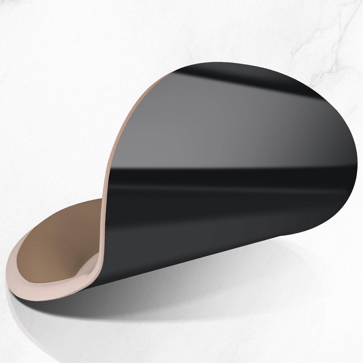 ITNRSIIET Ergonomic Mouse Pad with Comfort Gel Wrist Rest, Non-Slip PU Base, Smooth Textured Surface, Reduces Hand Fatigue & Wrist Pain, 8.7 x 7.2 Inch for Office Gaming Home, Soft Brown Gradient