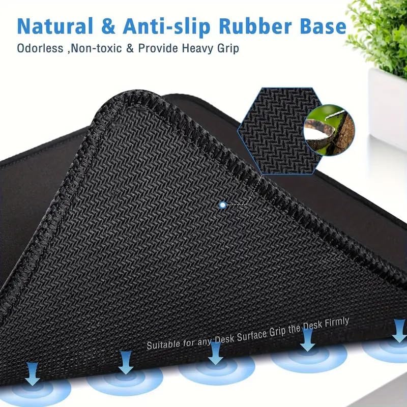 Colorful Floral Mouse Pad – Non-Slip, Washable, Waterproof with Stitched Edges, 10.2×8.3×0.12″ | Bright Desk Decor for Women, Teens & Students