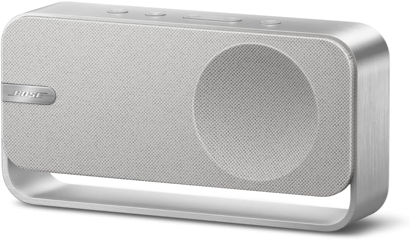 Bose SoundLink Home Speaker, Premium, Portable and Wireless Bluetooth Bookshelf Speaker, Up to 9 Hours Battery Life, Light Silver