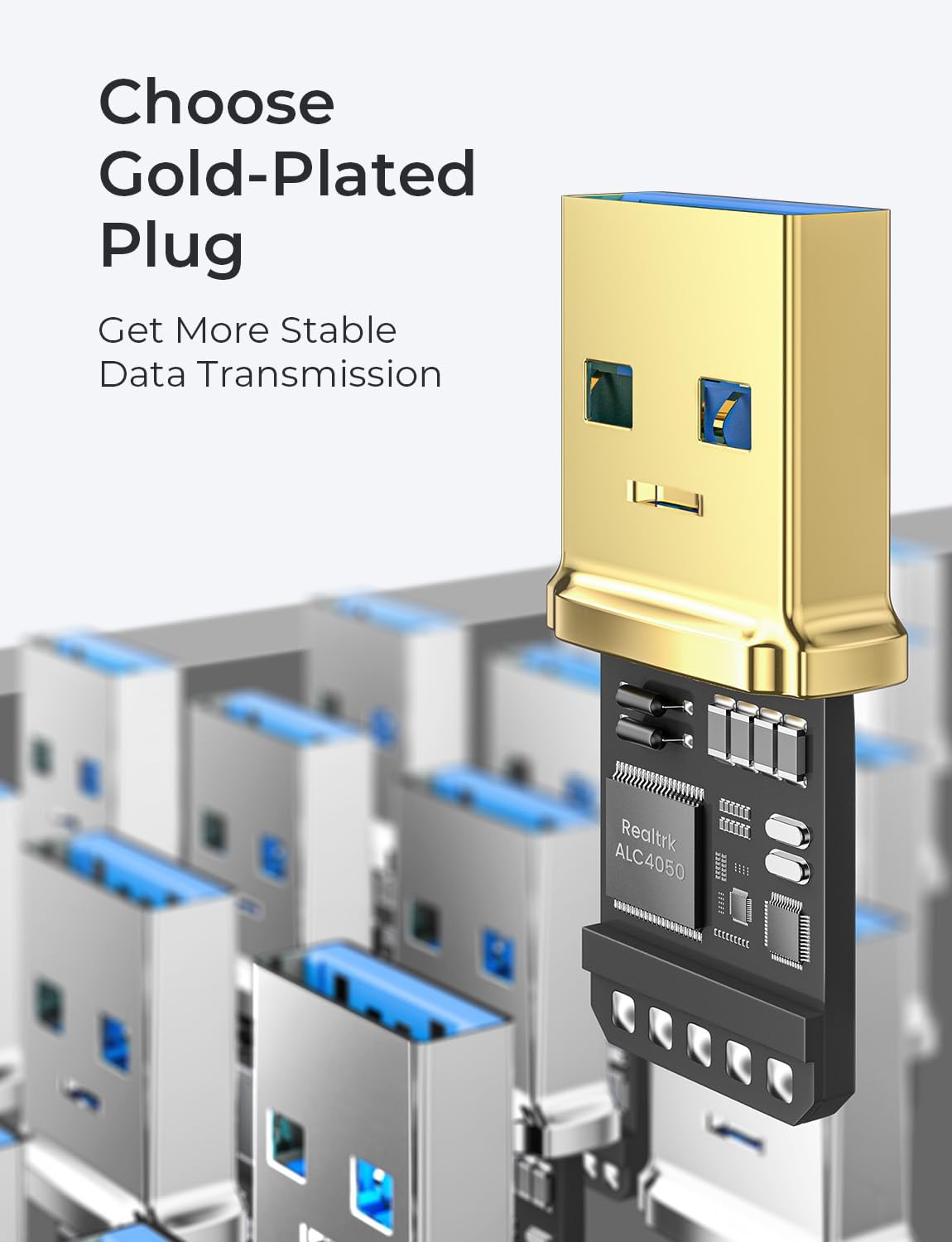 AINOPE 2 Pack USB Extensions Cable High Speed USB 3.0 Extension Cord Type A Male to Female Sturdy Braided Material Fast Data Transfer Compatible with USB Keyboard,Mouse,Flash Drive,Grey,1.5FT+1.5FT