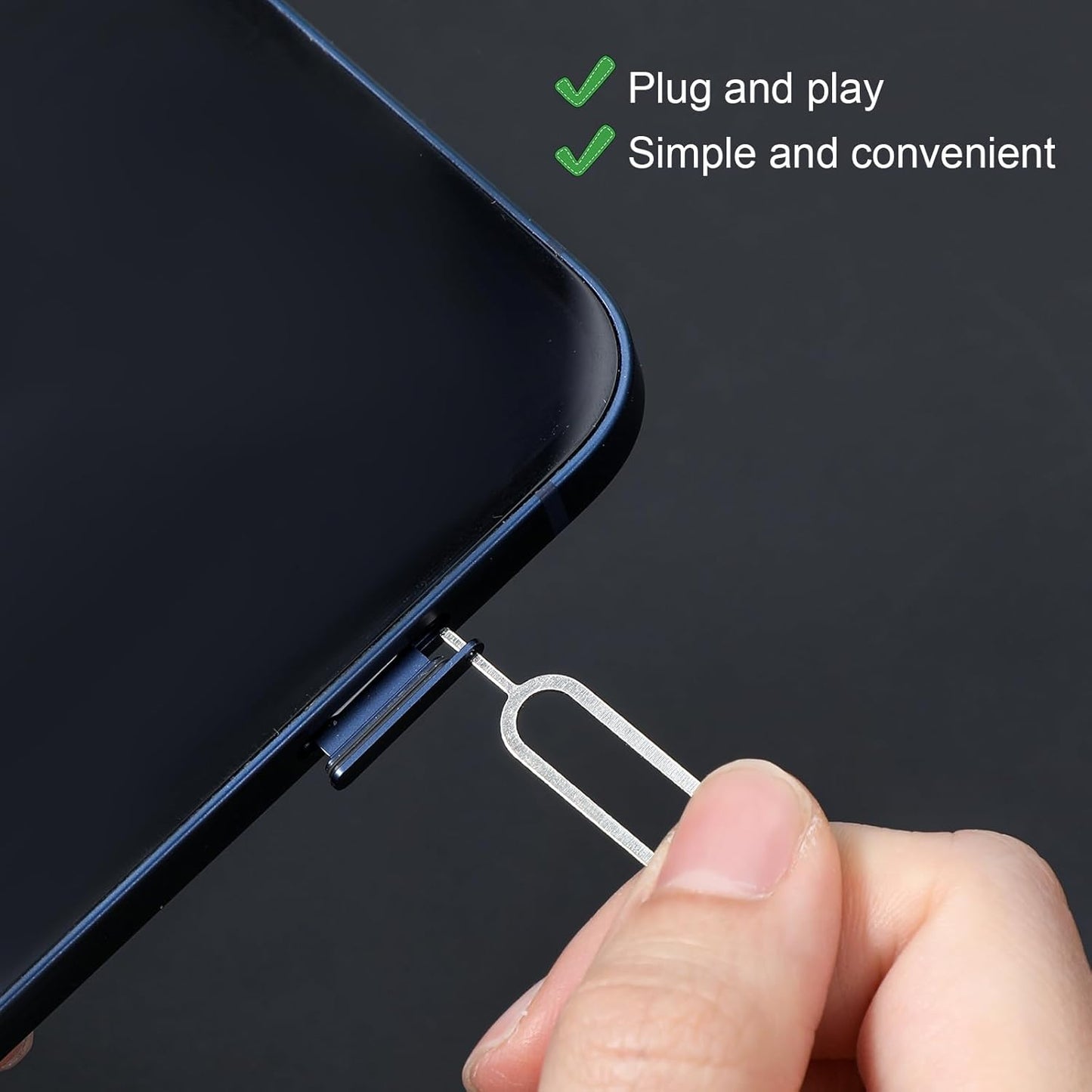 12pcs SIM Card Removal Tool Card Tray Ejector Pins Needle Opener Ejector Needle Pin Remover for Smart Phones for Samsung Galaxy HTC Tablets