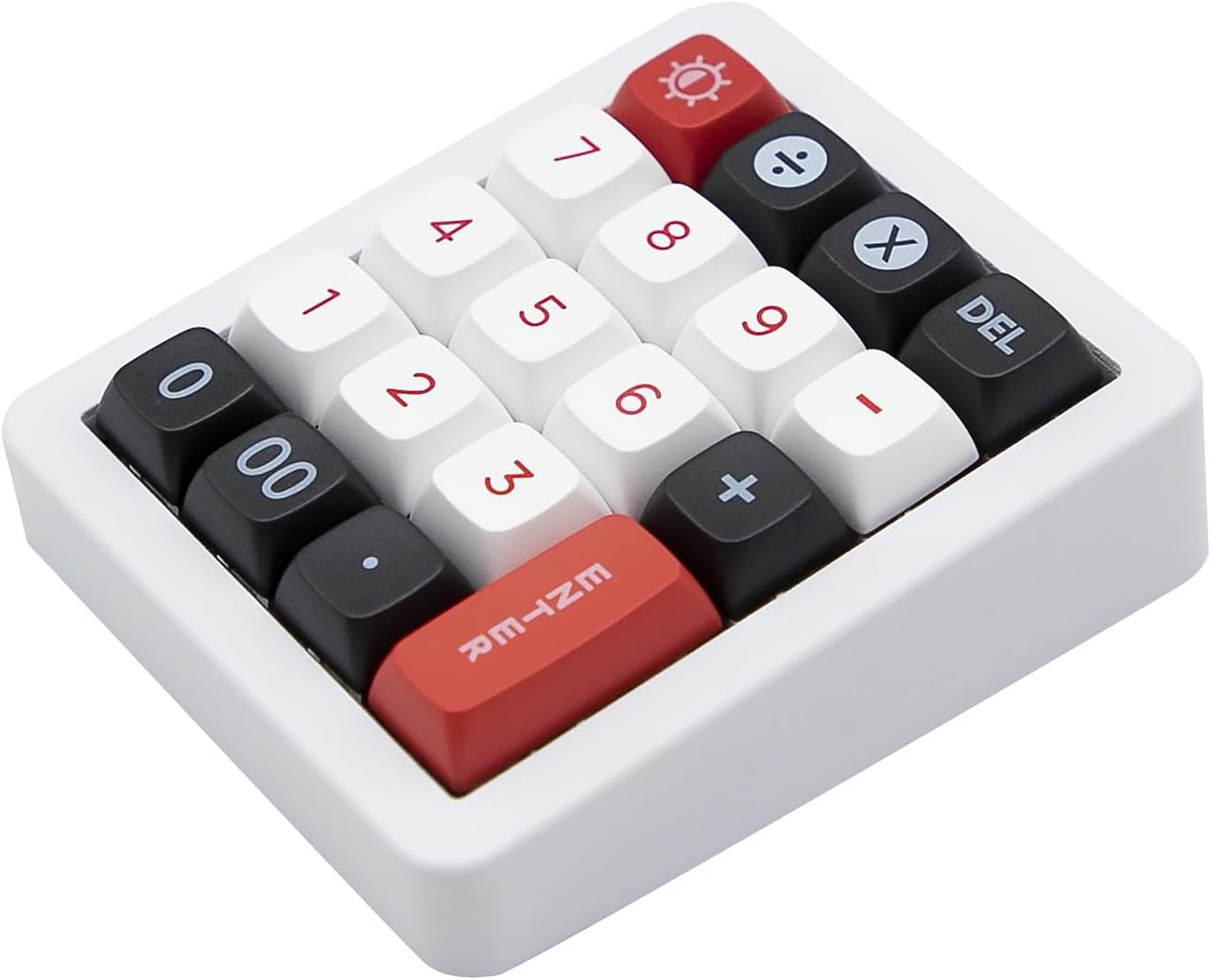 Adventurers K812 Wired Mechanical Numeric Keypad, 19-Key Hot-Swappable RGB Numpad, Macro Programmable, Detachable Type-C Cable, Game/Office Mode Switch – for PC/Laptop/Desktop (White)