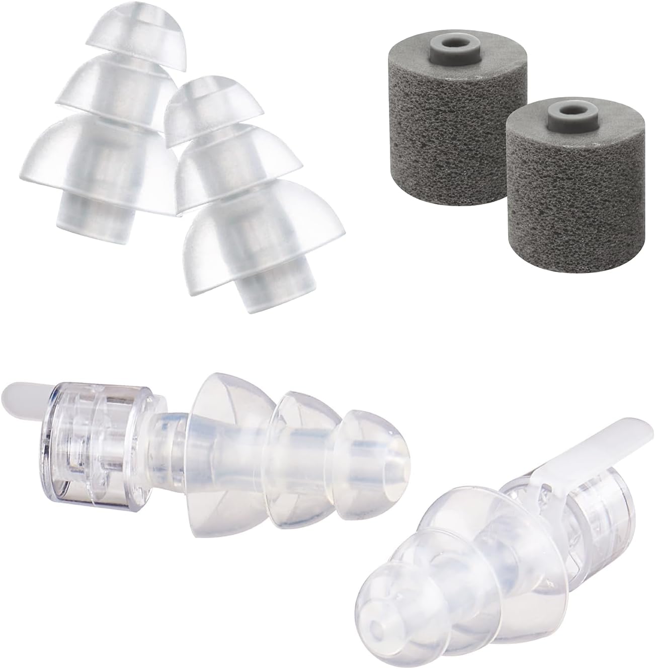 Etymotic ER20XS ETY Earplugs Set - High-Fidelity Hearing Protection - Up to 20 dB Sound Reduction - Reusable - Includes 1 Pair of Large, Standard, and Foam Eartips, Neck Cord & Case