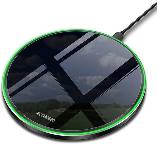 Fast Wireless Charger,20W Max Wireless Charging Pad Compatible with iPhone 16/16 Pro/Pro Max/15/14/13/12/11/X,AirPods;FDGAO Induction Charge Mat for Samsung Galaxy S25/S24/S23/S20/Pixel/G8