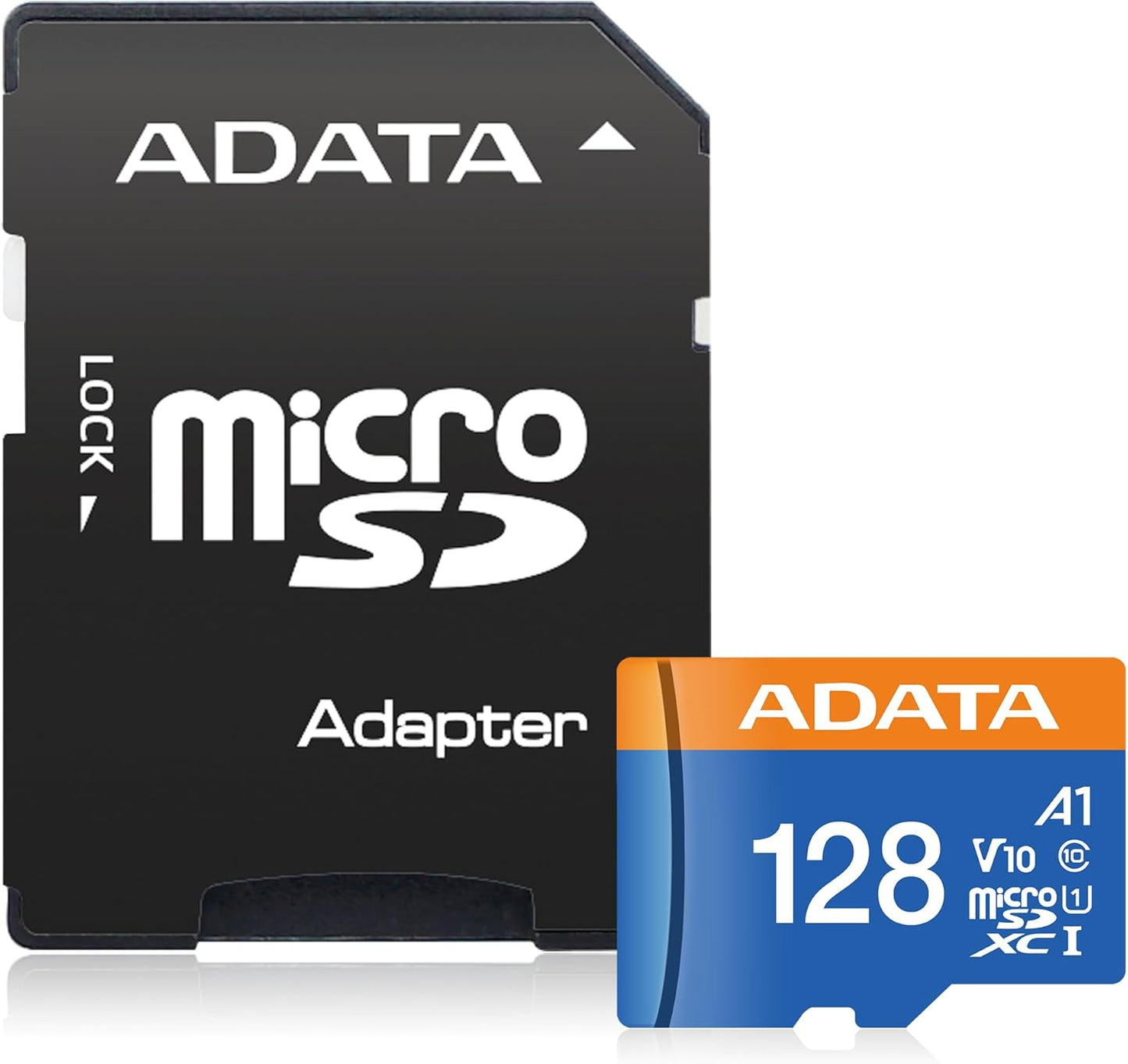 ADATA Premier 128GB MicroSDHC/SDXC UHS-I Class 10 V10 A1 Memory Card with Adapter Read up to 100 MB/s (AUSDX128GUICL10A1-RA1)