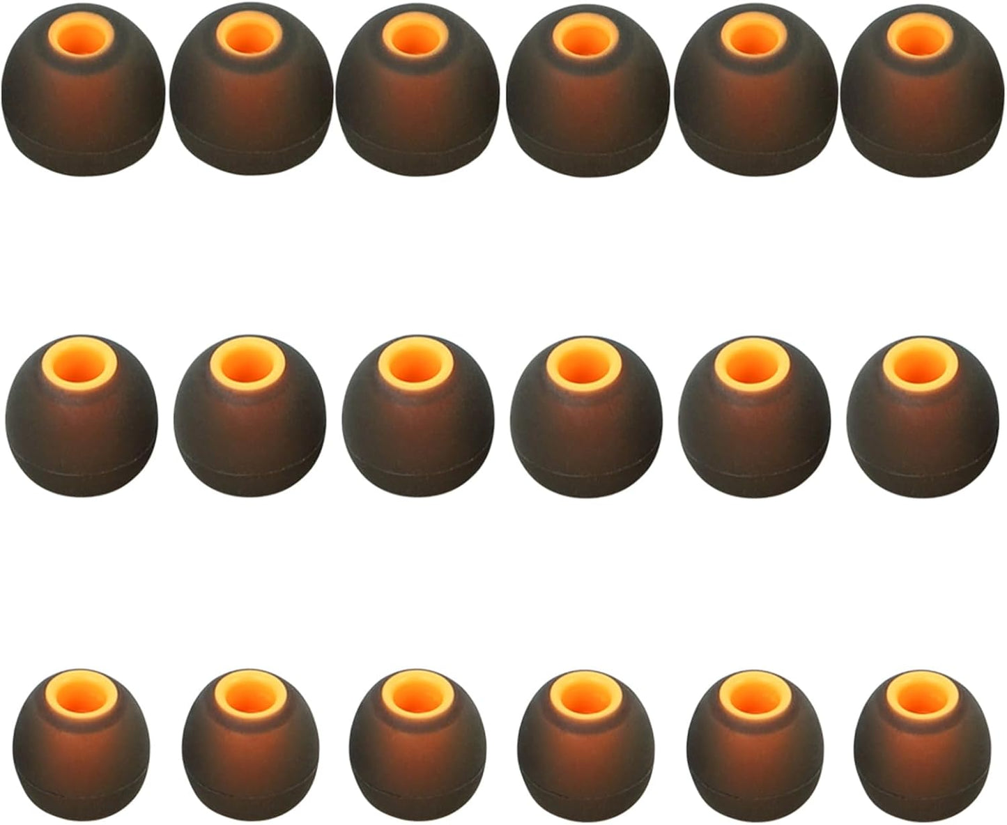 Earbud Replacement Tips Silicone Earbud Tips Earbud Covers Fit for in-Ear Headphones (Inner Hole 3.8mm -5.1mm) Earbud Rubber Tips Ear Tips,9 Pairs S/M/L