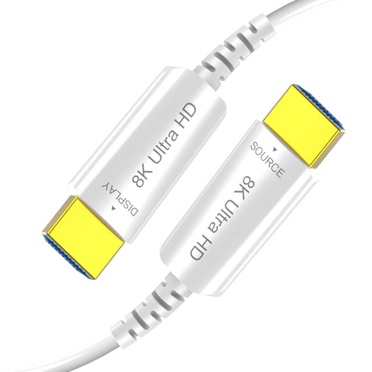 8K Fiber Optic HDMI Cable 10 FT, 8K@60Hz 4K@240Hz, Thin Extra Long HDMI Cable 48Gbps Ultra High Speed, Dynamic HDR, eARC, HDCP 2.2&2.3, 3D, Compatible for PS4/5/Xbox/TV/Laptop/Monitor