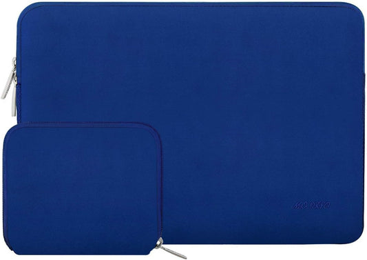 MOSISO Laptop Case 13.3 inch, 13-13.3 inch Laptop Sleeve Bag Compatible with MacBook Air/Pro 13 / Pro 14, HP Dell ASUS Lenovo Notebook, Neoprene Computer Sleeve Bag with Small Case, Royal Blue