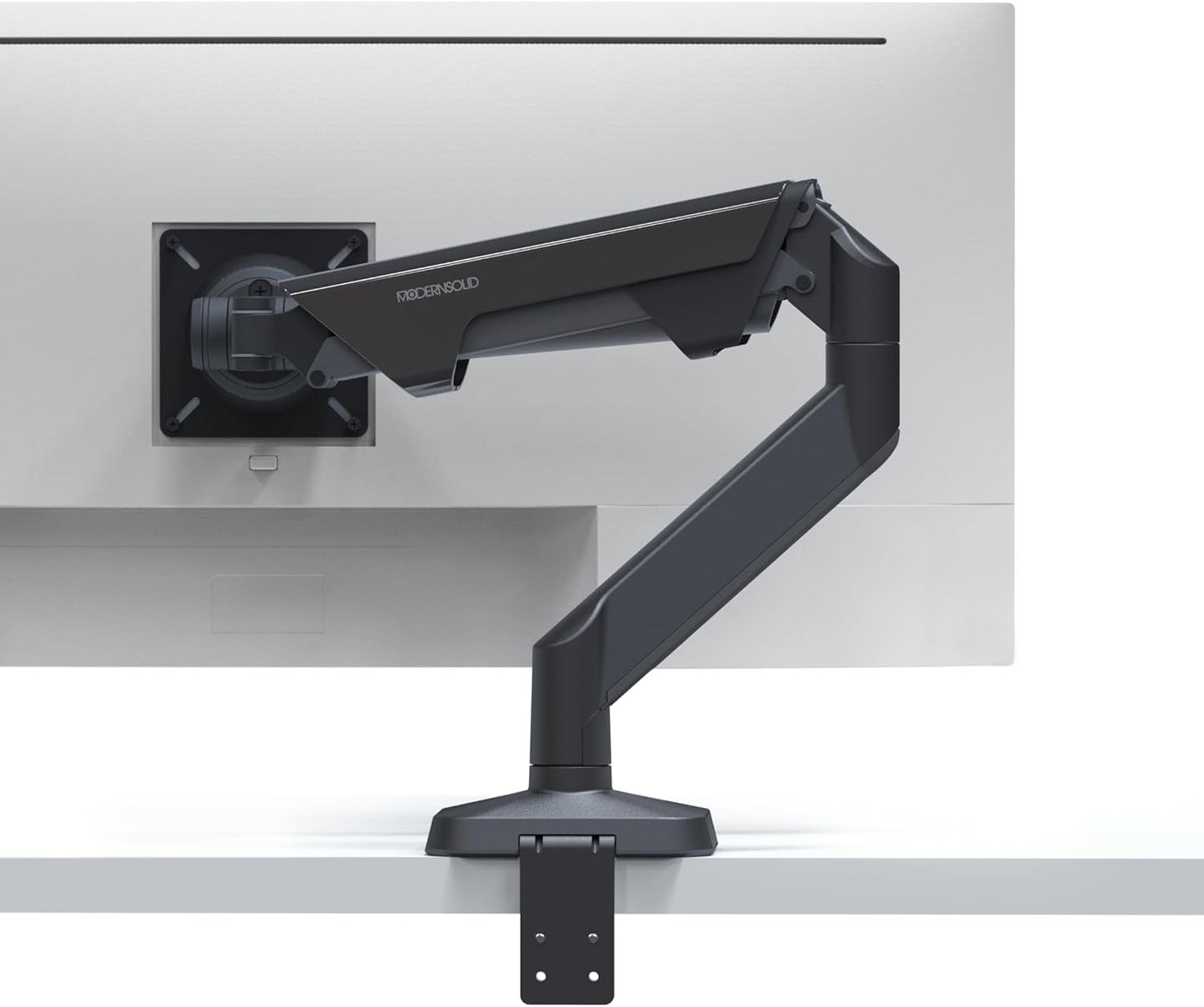 Heavy Duty Monitor Arm Desk Mount for 34 to 49 inch Ultrawide Curved Flat Monitors, Supports 14 to 38 lbs, Smooth Gas Spring Movement, VESA 75x75/100x100, Black, Classic