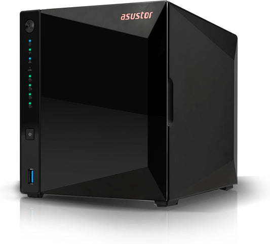 Asustor Drivestor 4 Pro Gen2 AS3304T v2, 4 Bay NAS, 1.7GHz Quad-Core, 2.5GbE Port, 2GB RAM DDR4, Best Value for Home Media Server, Network Attached Storage(Diskless)