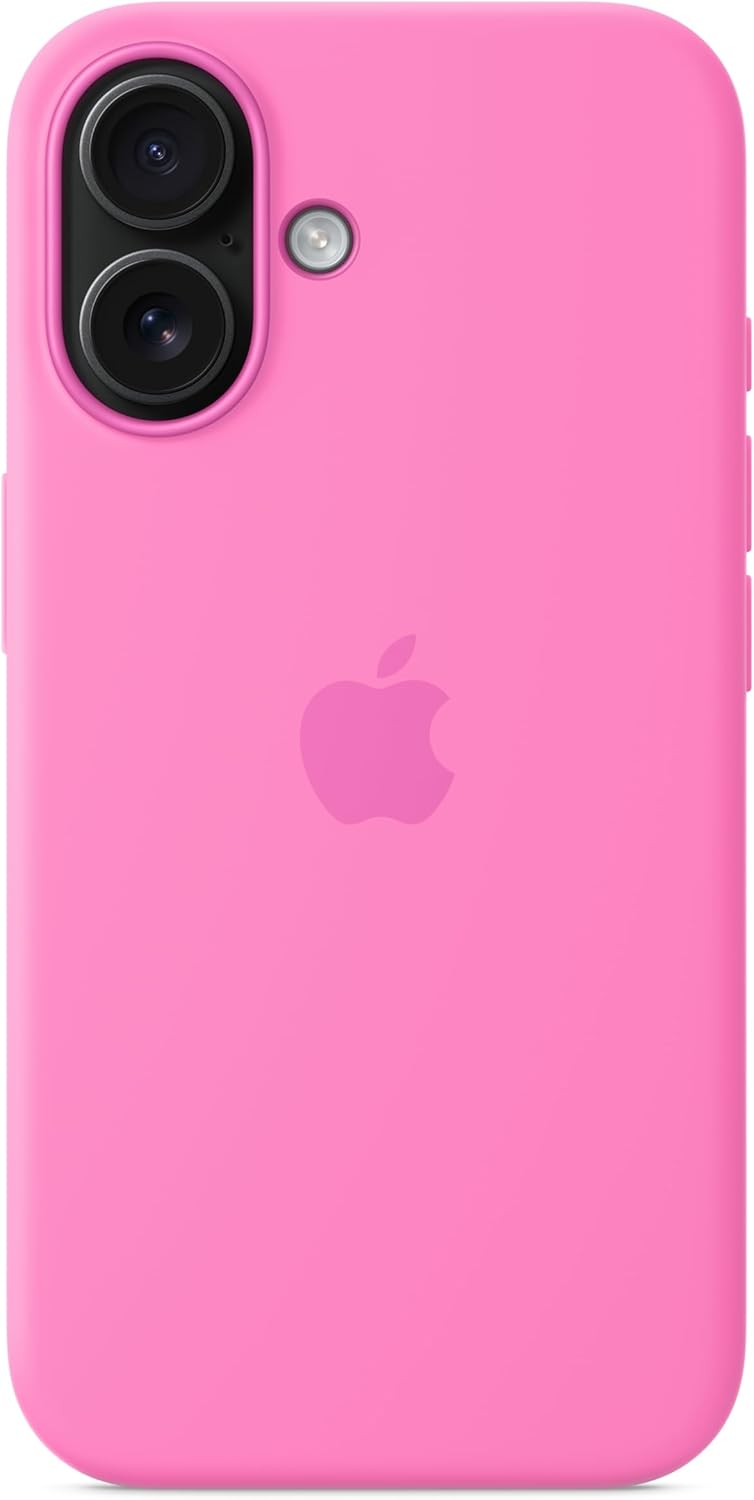 Apple iPhone 16 Silicone Case with MagSafe and Camera Control: Lightweight Phone Case, Wireless Charging Compatible, Smooth Matte Finish; Peony