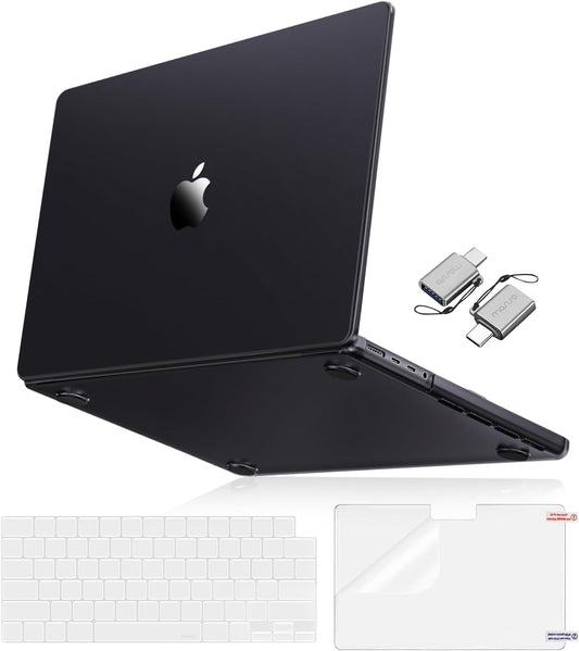 MOSISO Compatible with MacBook Pro 16 inch Case 2025 2024 2023 2022 2021 M4 M3 M2 M1 A3403 A3186 A2991 A2780 A2485, Natural Original Color Hard Case&Keyboard Cover&Screen Film&Type C,Space Black Clear
