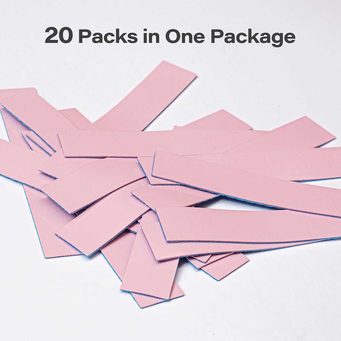 Aairhut 20 Pieces 120 x 20 x 1 mm Thermal Pads, 15 W/m.K Conductive Silicone Pad for M.2 SSD GPU Heatsink LED PS4 PS5 & More - Pink