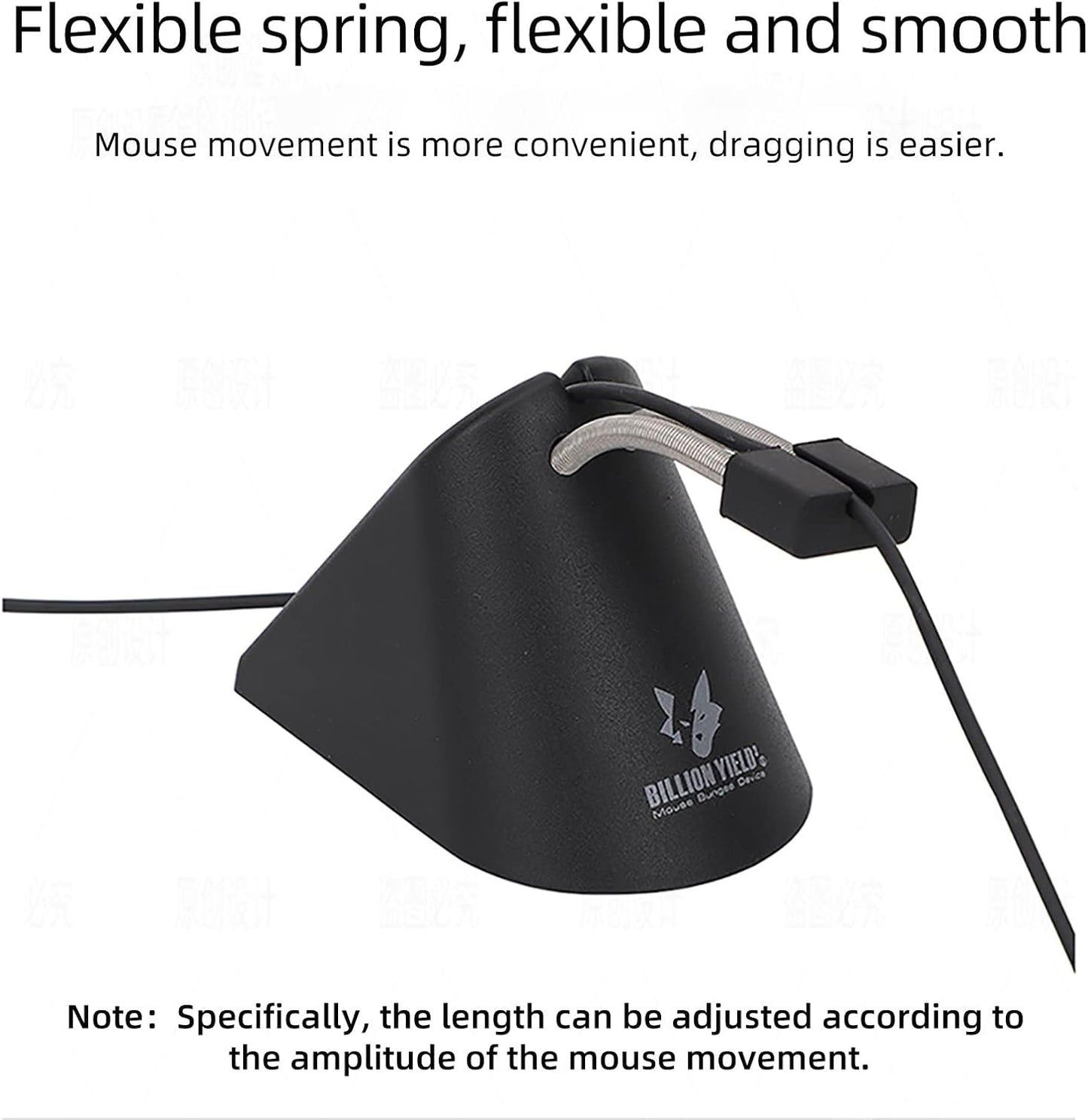 Gaming Mouse Bungee, Mouse Cord Holder and Cable Management Device (Primium Version 360g, White)