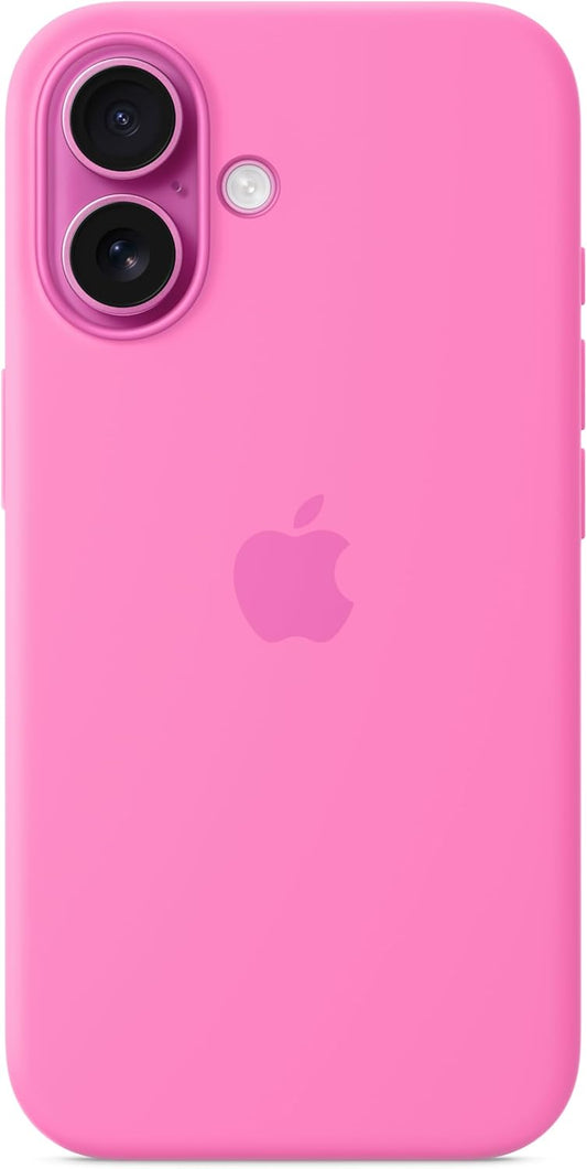 Apple iPhone 16 Silicone Case with MagSafe and Camera Control: Lightweight Phone Case, Wireless Charging Compatible, Smooth Matte Finish; Peony