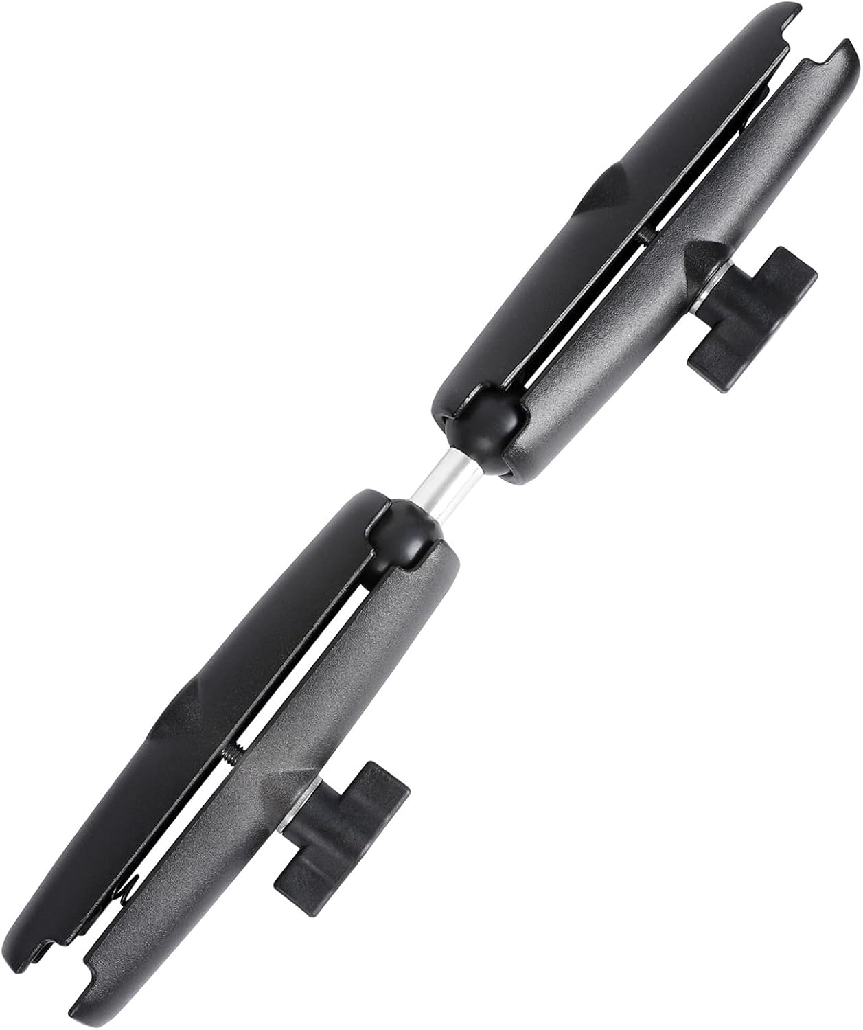 Dual Extension Double Socket Arm with 1" Double Ball Adapter Compatible with RAM B Size Mount and Other 1 inch Industry Standard Device, 360° Rotation Rod for Bike, Truck, Car (12.7" Length)