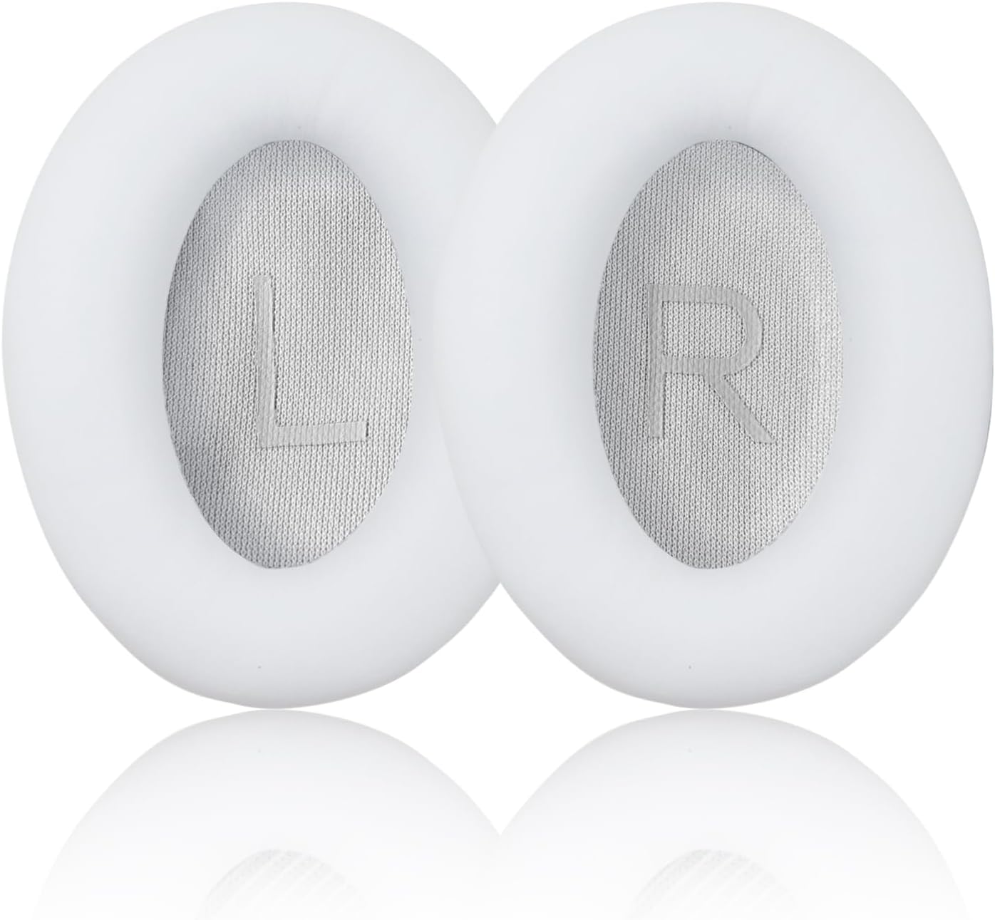 Ear Pads for Bose Quiet Comfort 35 Soft Protein Leather Replacement Earpads Ear Cushions Ear Pad for Bose QC 45/35 / 25/15 QC2 / Ae2 / Ae2i / Ae2W / Sound Link/Sound True (QC45-White$White)