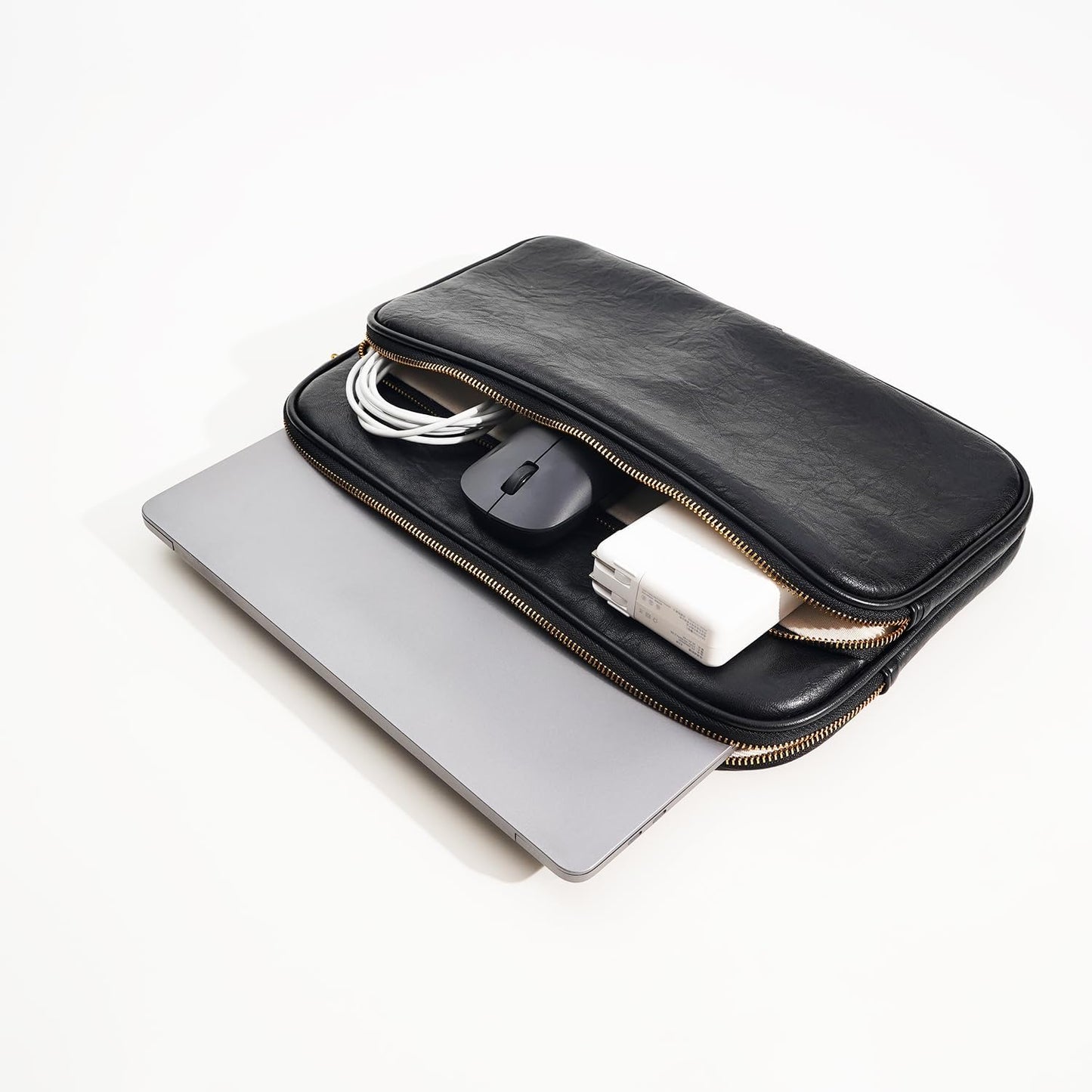 Laptop Sleeve Bag 13 Inch Compatible with 2024 MacBook Air 13 M3 M2 M1, New MacBook Pro 13 M2 M1, Dell XPS 13 Color Black