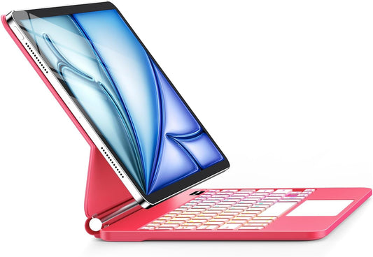 Keyboard Case for iPad Air 13 inch (M3 2025/M2, 2024),iPad Pro 12.9 inch (3/4/5/6th Gen)，Magic-Style Magnetic – Floating Cantilever Stand – Backlit Keyboard Case with Multi-Touch Trackpad