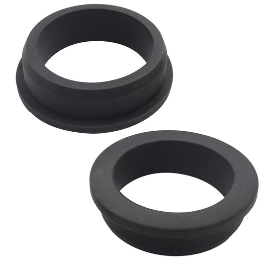 2 Pcs 2" Drill Hole, 1-9/16" ID Silicone Rubber Grommets for Wiring, Large Top Hat Grommets, Waterproof Pool L-Shape O-Ring Seal Hose Pipe Gasket for Pump Motor Hydroponic Irrigation Drywall