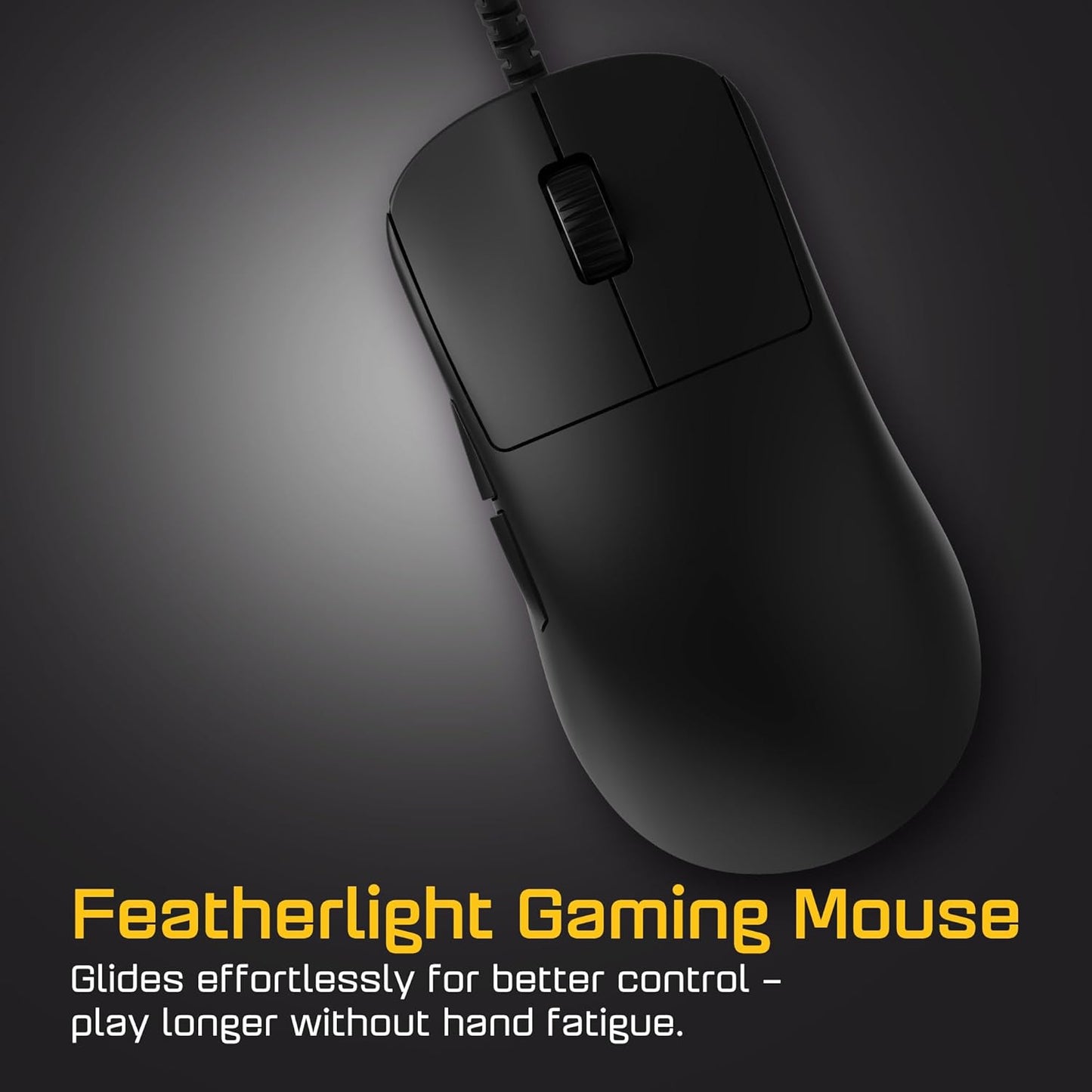 ENDGAME GEAR OP1 8k v2 Black – Esports Gaming Mouse with Cable, 30K DPI Optical Sensor, 8000Hz Polling, Hot-Swappable Switches & Claw-Grip Design