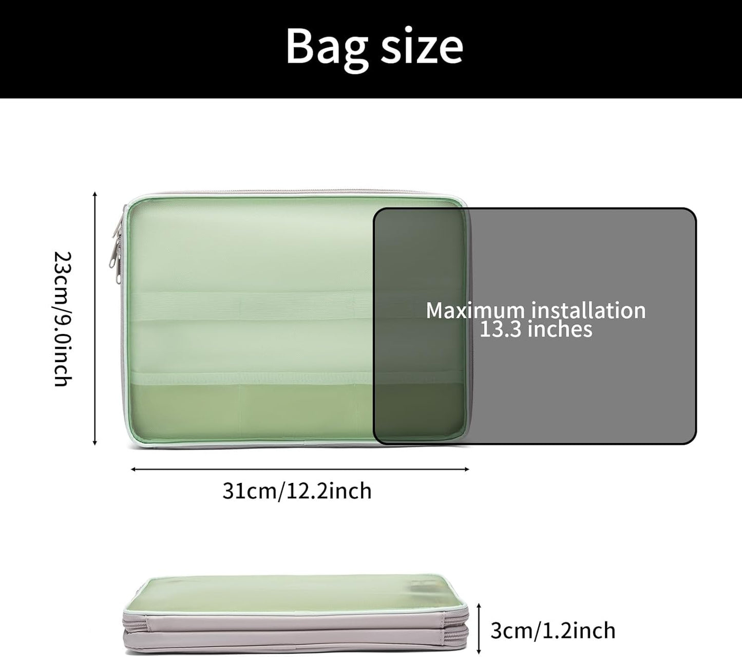 CONMOTO Laptop Case Sleeve,13 inch 15inch Computer Carrying Bag Laptop Sleeve Compatible for MacBook Air/Pro, HP, Dell, Lenovo, Acer