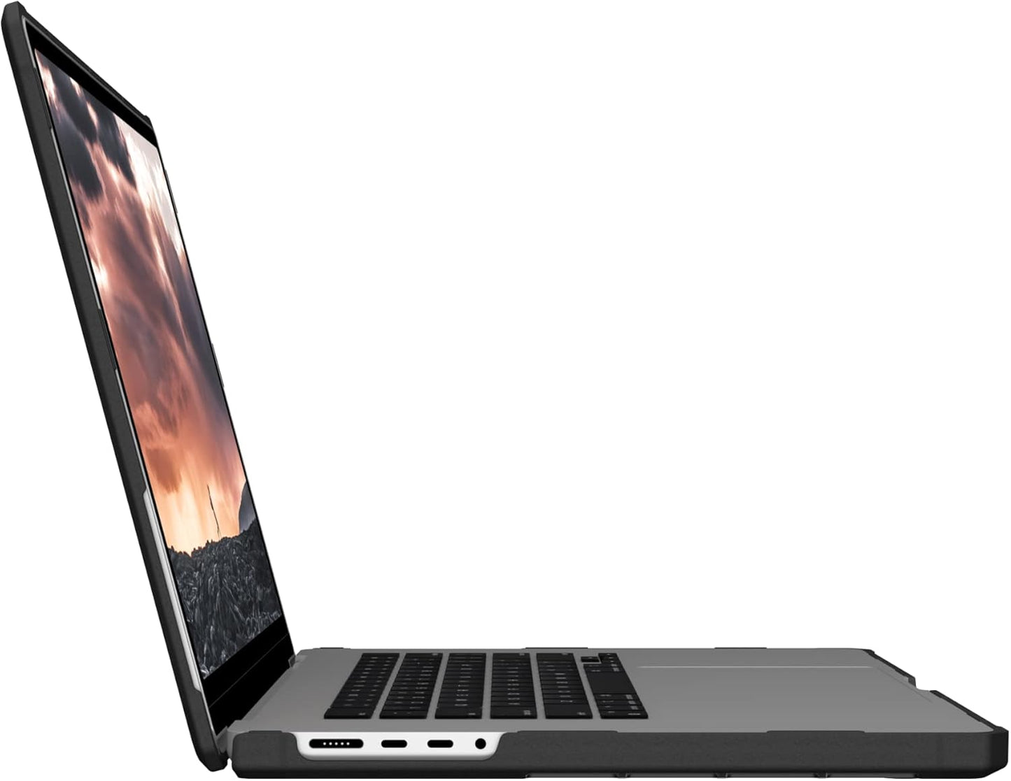 URBAN ARMOR GEAR UAG Designed for MacBook Pro 16 inch Case 2023-2024 M4 M3 Max/Pro (A2991 A3403 A3186) Rugged Lightwieght Touch ID Military Grade Dropproof Plyo Laptop Cover, Translucent Clear Ice