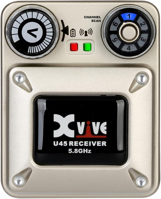 Xvive U45 Wireless in Ear Monitor System Receiver, 5.8ghz IEM System Receiver(Only) with Channel Scan Mode