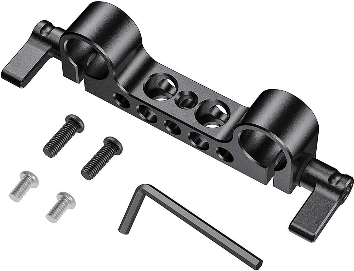 SmallRig Super Lightweight Railblock, 15mm Rod Clamp with 1/4"-20 Thread for Sony, Canon and Other DSLR Camera Rig Shoulder Support System - 942