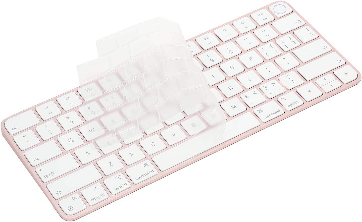 Keyboard Cover for New M4 iMac Magic Keyboard (Model A3118/A2449, Touch ID Version, w/o Numeric Key) - Ultra Thin, Protective and Clear Keyboard Cover Protector Skin