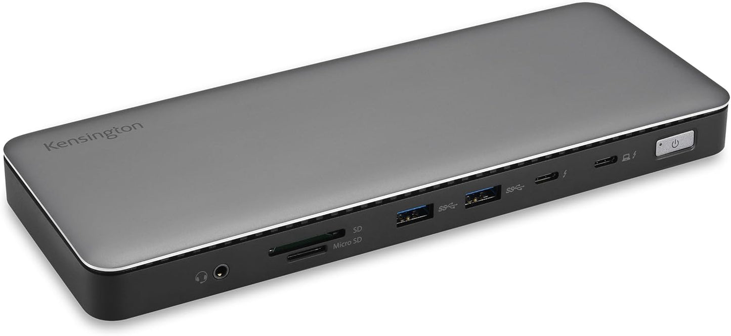 Kensington SD5768T EQ Thunderbolt 4 Docking Station, Dual 4K@60Hz via HDMI/TB4 Ports, 96W Charging, SD/Micro SD Card Slots, Ethernet, Audio, Supports Thunderbolt Share (K35381NA)