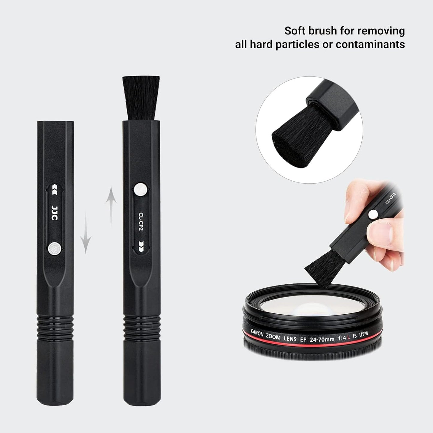 Compact Lens Cleaning Pen,Lens Cleaner Brush for Camera Filters Camcorders Leupold Scope Binoculars Keyboards VR Headset and More Electronics